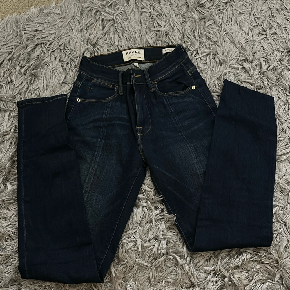 Skinny stretchy frame jeans